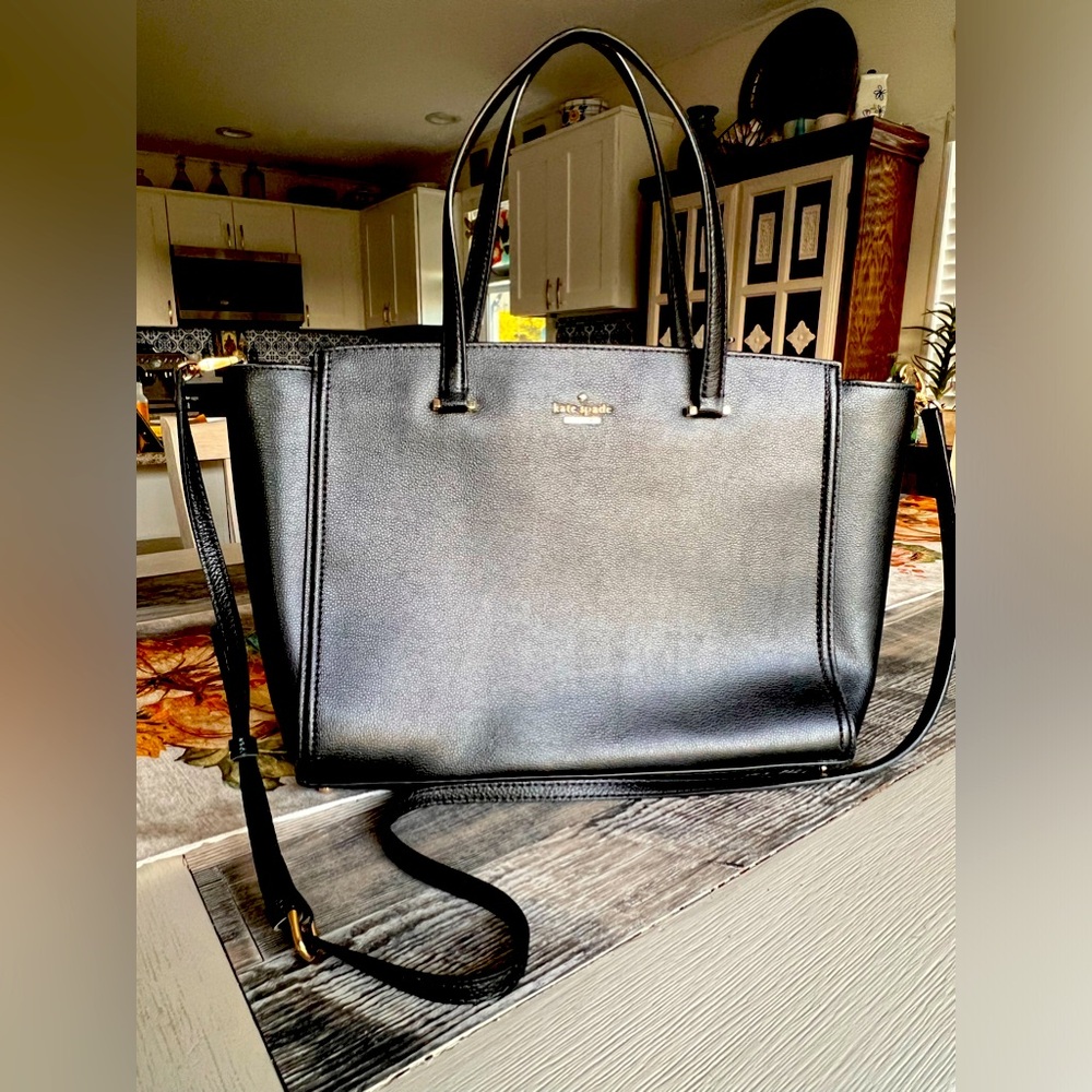 Kate Spade New York Black Purse Tote Like New